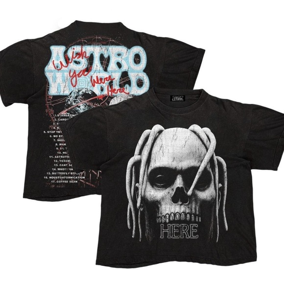 AK STUDIOS Other - Travis Scott The Last Ride Black Graphic T-Shirt New